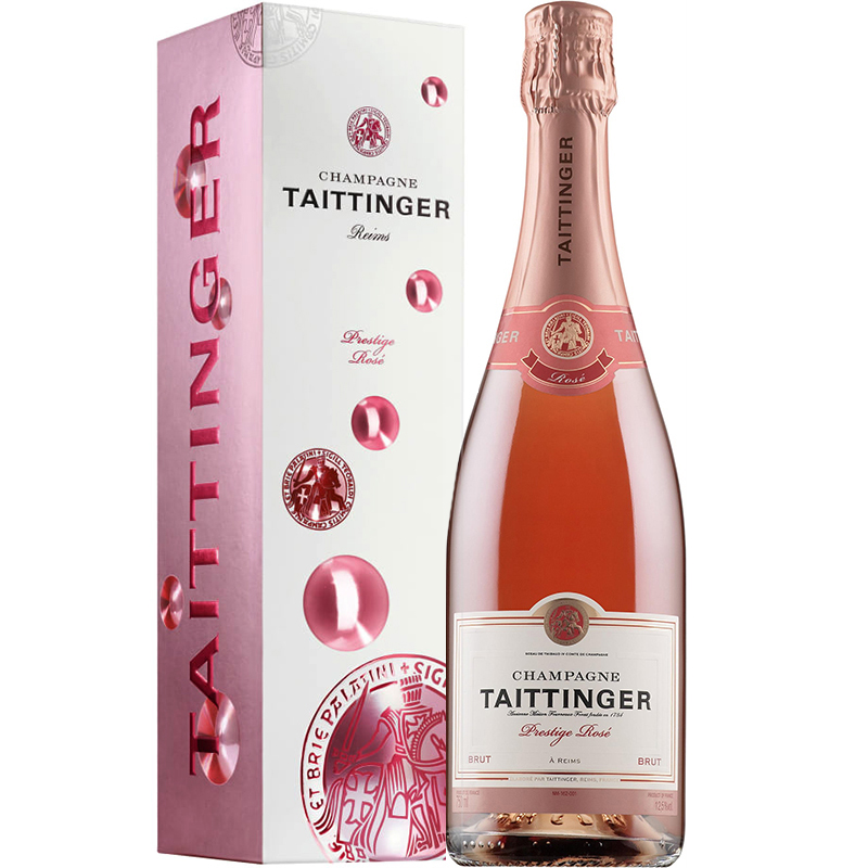 Taittinger Prestige Rosé in giftpack Bubbly