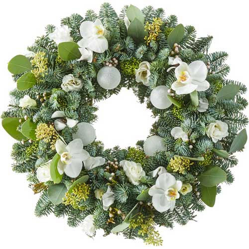 Kerstkrans wit Kerstkrans wit