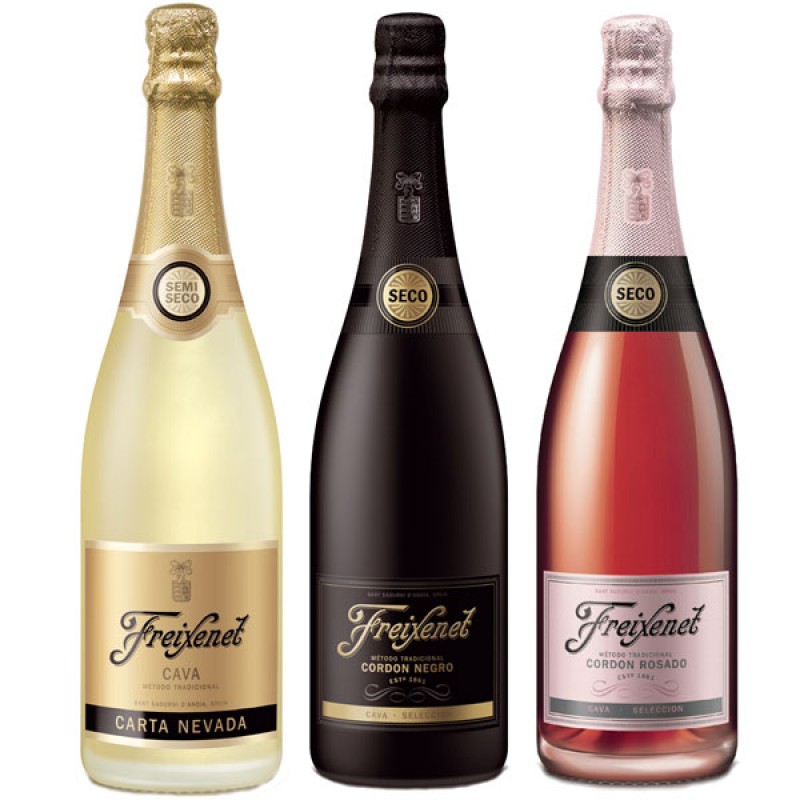 Freixenet 3 soorten Cava in geschenkverpakking