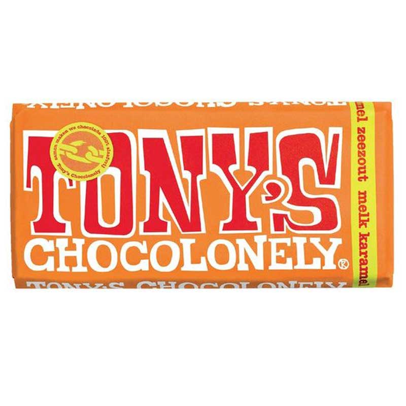 Tony's Chocolonely melk karamel zeezout