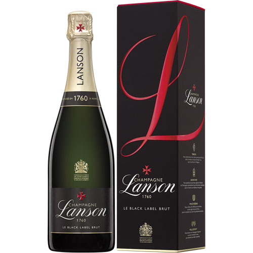 Champagne Lanson Black Label Brut in geschenkverpakking 750 ML