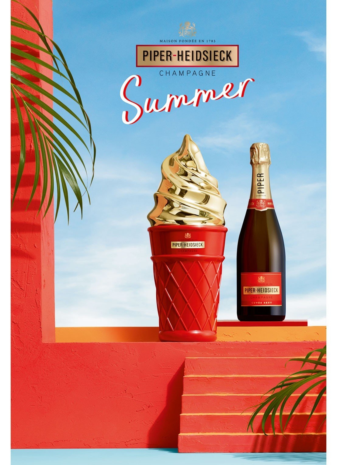 Piper-Heidsieck Cuvée Brut in Ice Cream Koeler Piper-Heidsieck Cuvée Brut in Ice Cream Koeler