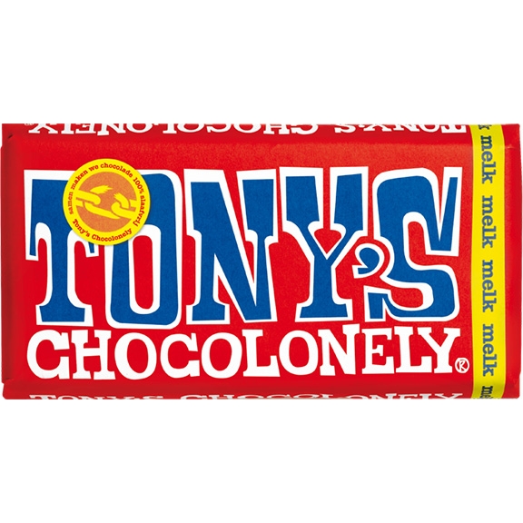 Tony's Chocolonely melk chocoladereep