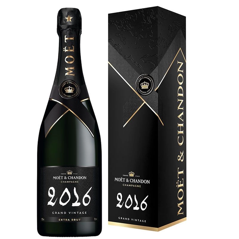 Moët & Chandon Grand Vintage 2016 Extra Brut champagne met geschenkverpakking