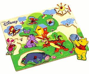 Houten contouren puzzel Disney