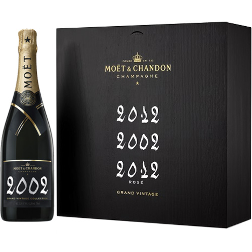 Moet & Chandon Grand Vintage Trilogy in kist