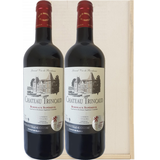 Bordeaux Supérieur Château Trincaud 2 flessen in wijnkist