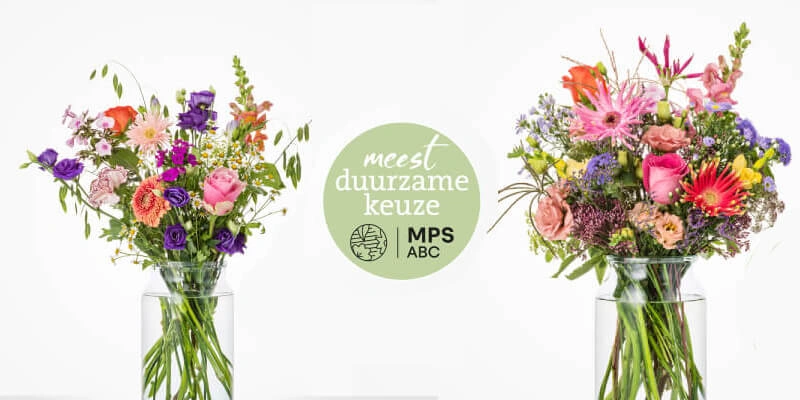 Duurzame boeketten bestellen bij De Roos Geschenken BV