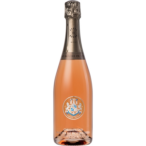 Champagne Barons de Rothschild Rosé 750ML in luxe geschenkdoos met glazen