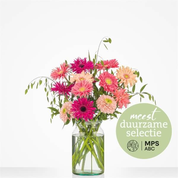 Duurzaam gerbera boeket