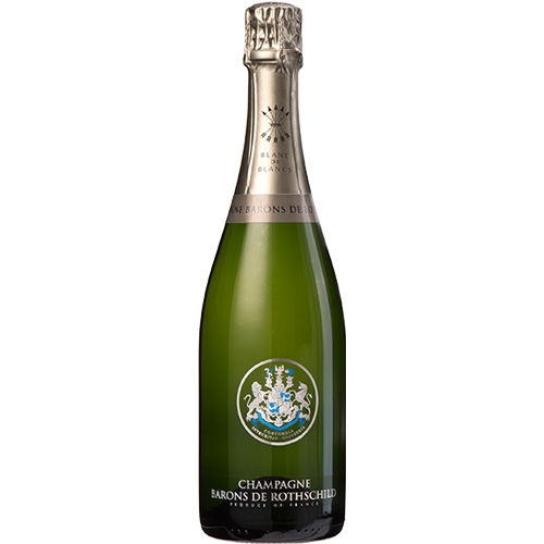 Champagne Barons de Rothschild Blanc de Blancs 750ML in luxe geschenkdoos met glazen