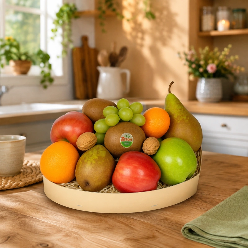 Fruitmand Golden Basic met vers fruit en noten