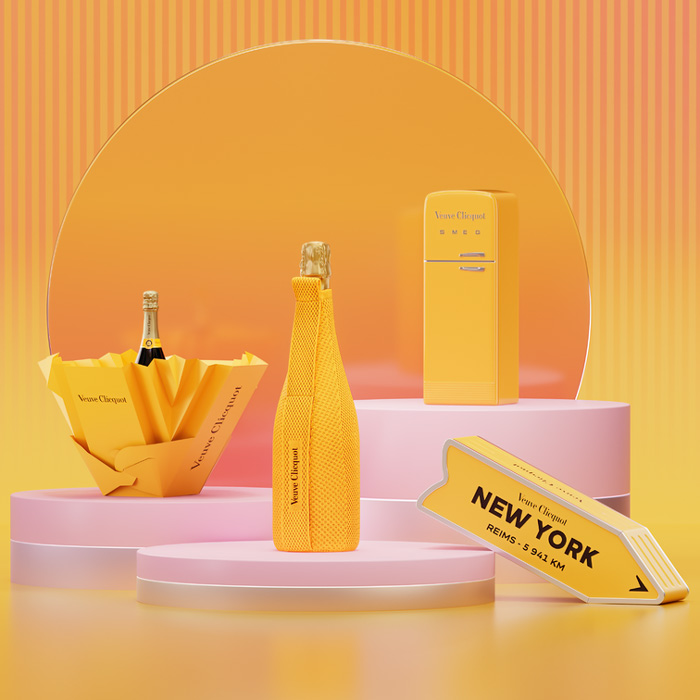 Veuve Clicquot ICONS 'Ice Jacket' Yellow Label 75 CL