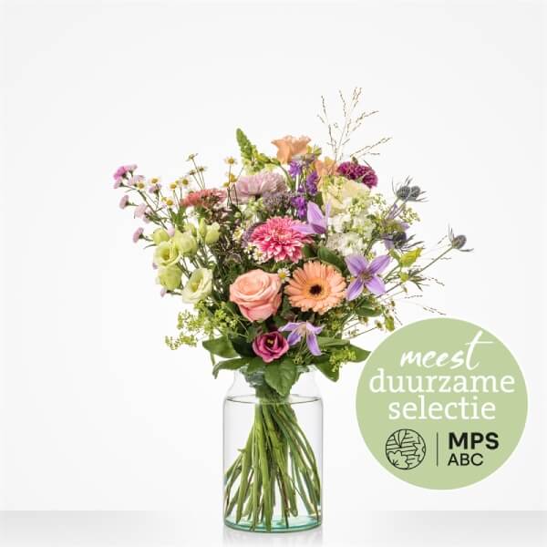 Duurzaam pastel boeket