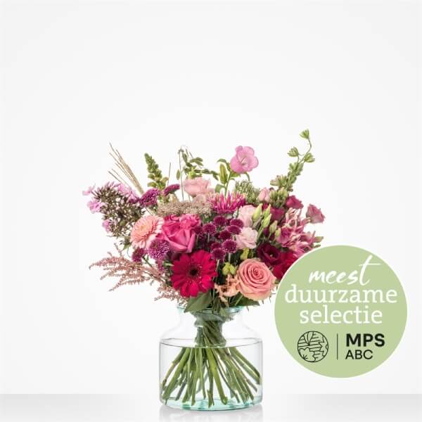 Duurzaam hartelijk boeket