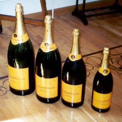 Veuve Clicquot Brut Nebuchadnezzar grote champagne flessen Veuve Clicquot Ponsardin Brut Nebuchadnezzar 1500CL fles