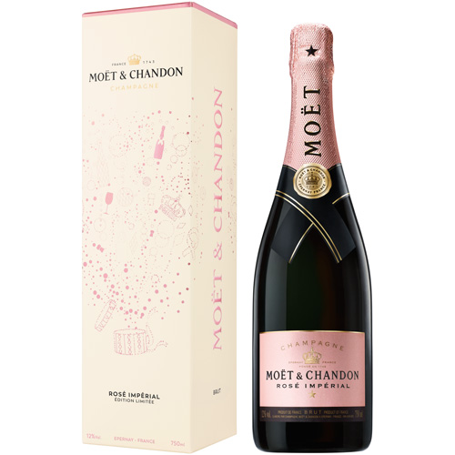 Moët & Chandon Rosé Impérial in Festive giftbox 750ML